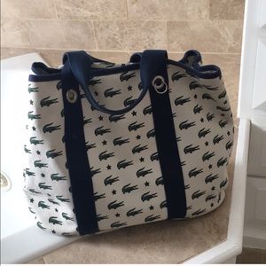 Iconic Lacoste Beach tote